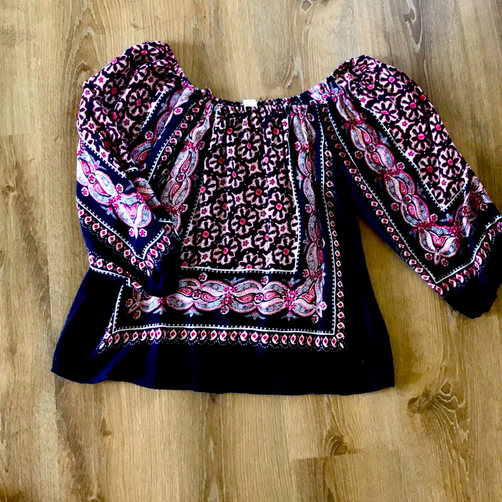 Off the shoulder blouse